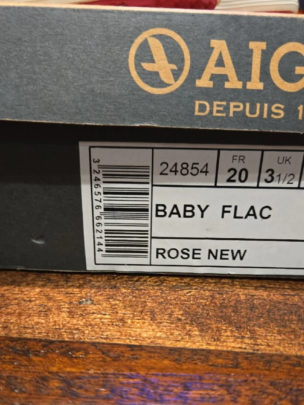 BRAND NEW Aigle Baby Kids Hot Pink Rain Boots with White Trim 4